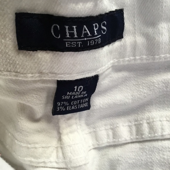 Chaps white cotton capris - Picture 4 of 6
